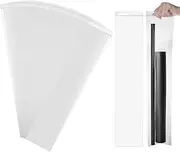 AHANDMAKER 40Pcs Zip Lock long Bags, Reclosable Clear Plastic Poly Bags Waterproof With Lock Seal for Storage Packaging Snack, Necklaces, Jewelry, 23.5 x 4.72 Inch