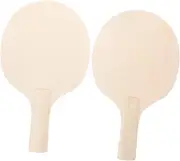 Teractive Boys and Girls Table Tennis Bat Set 2 Unfinished Paddles for DIY Skill Training