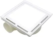 Bathroom Exhaust Fan With Light, 509CFM,Quiet 40dB, For Bathrooms, Kitchen, Offices, Hotels - 16W Light & 40W Fan, White, 11.8x11.8 Inches(12inch)