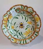 Rachel Ashwell The Farmhouse Bumble Queen Bee Melamine Serving Bowl 15" Decor