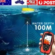 100M/300FT Wireless Fish Finder Depth Alarm Sonar Sounder Detector Transducer