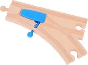 TOYANDONA Wooden Train Track Switch Track Creative Play for Enhances Motor Skills and Imagination for Party Favors and Playtime Fun