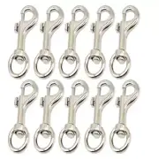 10 Pcs 1.8 Inch Swivel Bolt Snap Clasp Hooks with O Ring for Lanyard Belt