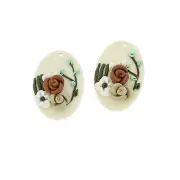 Rose Flower Polymer Clay Charm - K637
