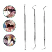Professional Dental Tools, Dog Teeth Scaler And Scraper Stainless Steel Tartar Remover, 3 Pack Stainless Steel Dog Teeth Cleaning Tools
