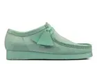 NEW MENS CLARKS ORIGINALS WALLABEE LOW LIMITED EDITION MINT GREEN SUEDE SHOES