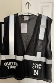 Zach Bryan - Quittin Time Tour - Reflective Vest 2XL - Local Crew 2024 - Rare