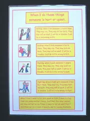 Behaviour A4 Wall Chart - Autism ADHD SEN Challenging Behaviour Visual Aid