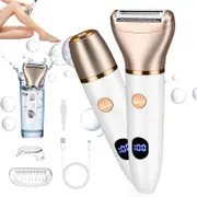Women's Electric Digital Display Hair Shaver Temples Lip Hair Shaver Body Wash Shaver Private Hair Remover