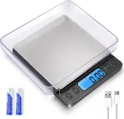 Small Digital Gram Scale 1000G by 0.01G, High Accuracy Scale for Food Ounces an