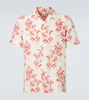 [Orlebar Brown] Orlebar Brown Hibbert printed linen shirt UK 16 multicoloured