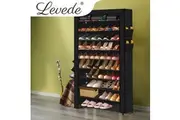 Levede 10 Tier Shoe Rack Black