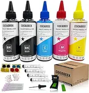 COCADEEX 500ml Ink Refill Kit Compatible with Ink Cartridges 68XL 67XL 65XL 64XL 63XL 62XL 68 67 65 64 63 62
