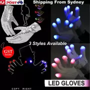 7 Modes LED Light Gloves Flashing Finger paillette Glow In the dark Party Games
