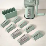 Hand Crank Drum Grater Slicer – 3-Blade Rotary Cheese Veggie Nut Shredder HQ