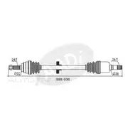GSP CV Shaft - CVS.KA12