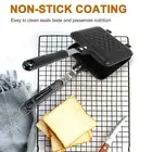 Time-saving Kitchen Gadget Cast Aluminum Waffle Iron Nonstick Pan Sandwich