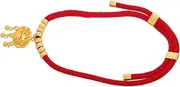 INOOMP Red Rope Pet Collar with Bell Charm for Cats and Small Dogs Faderesistant Necklace for Fashionable Puppies and Cats