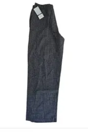New With Tag Perry Ellis Pajama Sleepwear Draw String Bottoms Size L Plaid/SC