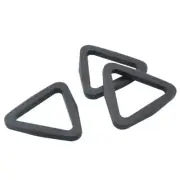 12PCS Triangle Loop Lock Webbing Buckle 1inch /25mm Plastic Webbing Slider