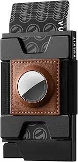 [VULKIT] Minimalist Pop Up Wallet RFID Blocking Aluminum Credit Card Holder with Expandable Backplate, Holds 12 Cards and Cash for Men and Women