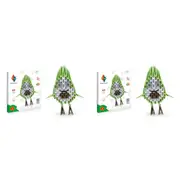 2x 69pc Origami Paperfolding Avocodo Paper Sculpture Kids DIY Craft Toy Kit 8+