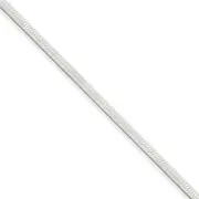 [JewelryWeb] 925 Sterling Silver Solid Polished 3.25mm Magic Herringbone Bracelet 18 Centimeters Lobster Claw Link-Bracelet for Women