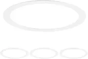uxcell 4-Pack Goof Rings for 3 Inch Recessed Lights, 3" ID 3.5" OD Durable Steel Trim Ring Flush Mount Matte White Can Light Trim Ring Cover for Ceiling Can Downlights
