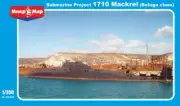 MikroMir 350-024 Submarine Project 1710 Mackrel Beluga 1/350 Scale Model Kit