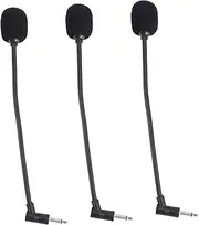 Yardwe Microphone Gaming Mic Microphone Set 3-Pack Mono Stereo Portable for Interpreter Speaker Phone Tablet