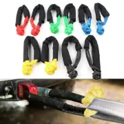 2PCs 1/2" Synthetic Soft Shackle Recovery Straps 38000 LBs For Winch Rope GZ