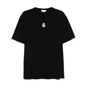 [Alexander Mcqueen] Alexander Mcqueen Skull-flocked T-shirt L BLACK