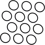 Kisangel 100pcs Black Hair Ties Toddler Girls Hair Ropes Ponytail Holders for Boys and Girls Soft Elastic Accessories