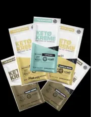 Pruvit Keto Kreme Coffee Vanilla, Sweet Kreme, Latte Nut Kremes 5 PK Variety