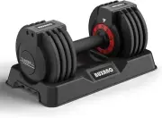 Adjustable Dumbbell 25LB Single Dumbbell Weight, 5 in 1 Free Weight Dumbbell