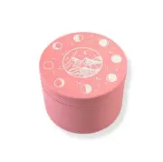 10pcs 4 Layer Aluminum Herb Grinder 2.5” Spice Herb Tobacco Grinder Matte Pink
