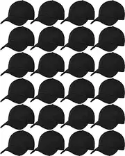[Handepo] 24 Pieces Blank Baseball Cap Adjustable Back Strap Plain Blank Camouflage Hat Unisex Baseball Cap for Trucker Men Women