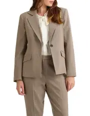 [David Lawrence] Taro Wool Blend Blazer in Beige