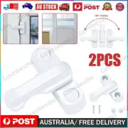 2Pack Safe Lock Flat Handle Window Sash Locks T Shape Sliding Window Latch Locks