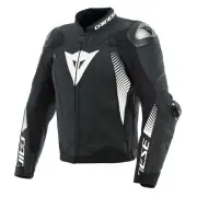 Super Speed 4 Leather Jacket Black Matt White