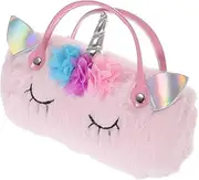[SAFIGLE] Portable PU Eyeglasses Case for Durable Cartoon Glasses Storage Cute Unicorn Design Easy Open Close Against Scratches and Damage