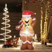 在飛比找蝦皮商城精選優惠-優選上新新卡通充氣聖誕氣模聖誕節裝飾品1.5米薑餅人充氣LE