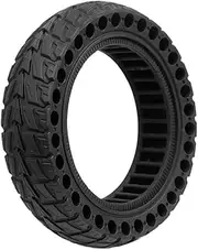 MCMATUTKEQ 10 Inch Solid Honeycomb Tire Fit For Ninebot Max G30 G30D Electric Scooter Tubeless Tyres Off-Road Vacuum Tyre(Black-06)