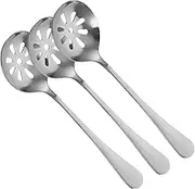 MOLUCKFU Dinner Slotted Utensils Small Colander Stainless Steel Reusable Kitchen Serving Spoons