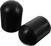 QUMIIRITY 2pcs Cello Endpin Rubber Tips Black Rubber Double Bass End Pin Caps Protectors Nonslip Pads Cello Accessories Musical Instrument Parts