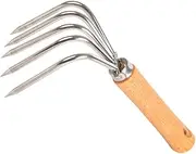 ORFOFE Beach Rake for Oysters and Crab Portable Digging Tool with Pointed Claws Lightweight Beach Essential for Shell Collecting and Seafood Harvesting