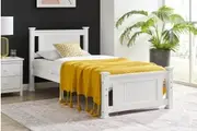 Shangri-La Mila Bed Frame (White)