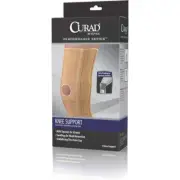 CURAD Knee Support Elastic Pull-Over w/Cartilage Pads Large