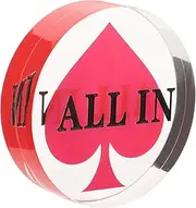 Acrylic Dealer Button and Poker Guard Multi Functional Game Accessory for Poker Enthusiasts Smooth Double Sided Design for Sorting and Counting