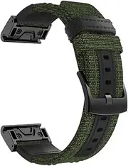 [MGTCAR] 26 22MM Canvas Quick Release Watchband Strap For Garmin Fenix 6X 6 Pro 5 5XPro Enduro Descent Mk2 Watch Easyfit Smart Wrist Band